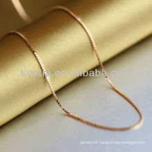 Plated gold 925 sterling silver chain 2014 fashion silver chain